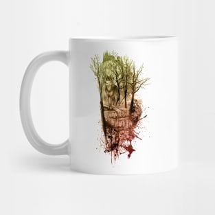 Enchanted Forest Design- Orange/Yellow Mug